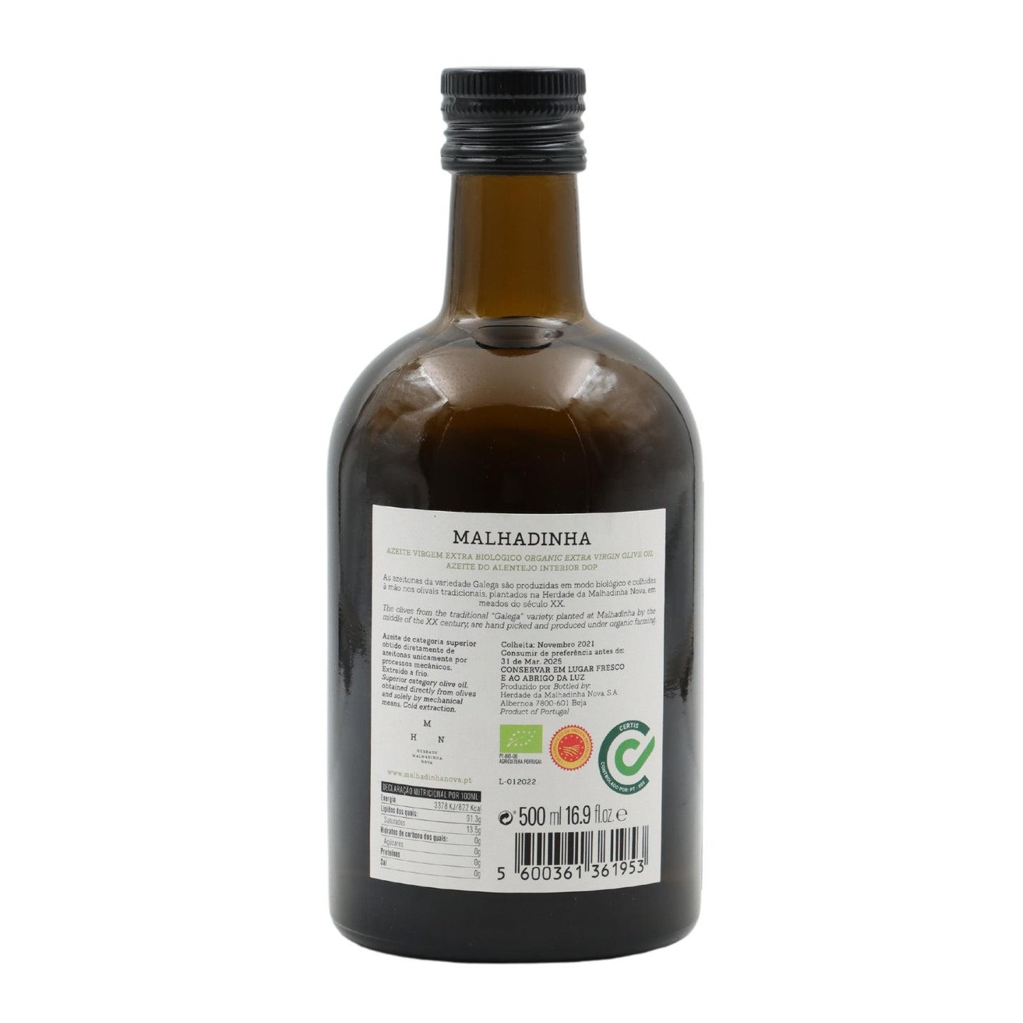 Olivolja Malhadinha Extra Jungfruolja EKO